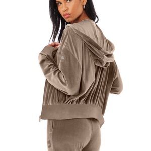Alo Yoga Velour Set Cocoa Brown XS